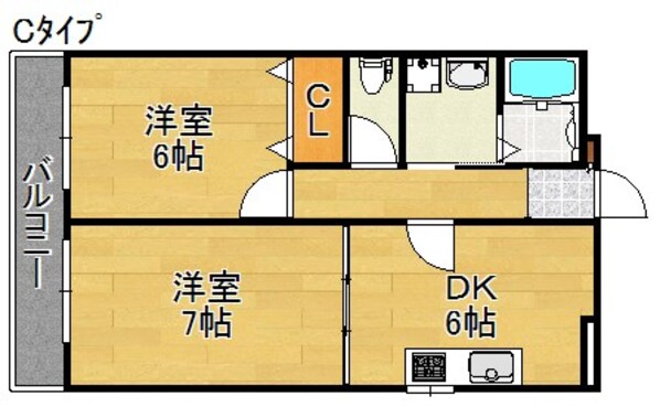 我孫子前駅 徒歩6分 2階の物件間取画像